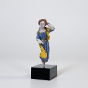 Spun glass from Nevers representing a holy woman - Eighteenth century - SOLD