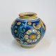 Caltagirone (Sicile) - Vase boule à décor floral - XVIIIe siècle