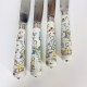 Quatre couteaux en porcelaine de Chantilly - XVIIIe siècle