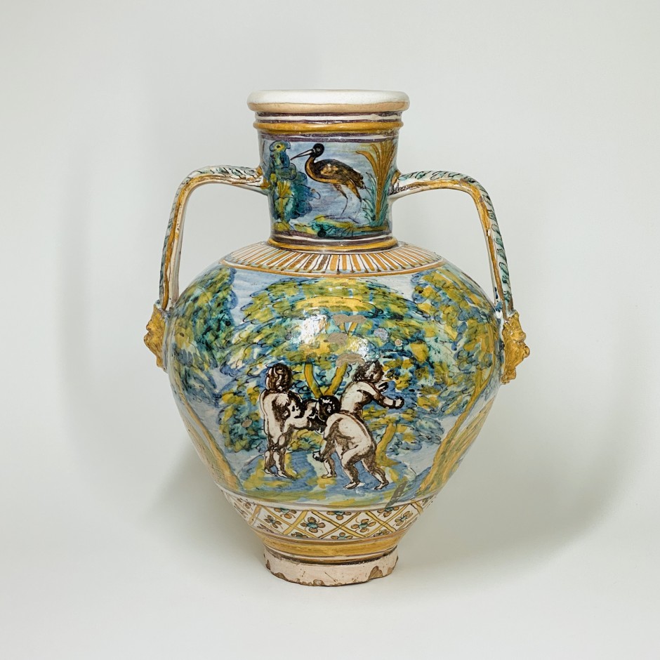 Talavera de la Reina (Toledo) - Large apothecary vase - 1660-1690 - SOLD