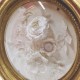 Niderviller biscuit medallion representing a bouquet of flowers - Dated 1819