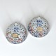 Pair of small earthenware drainers from Delft or Germany - Eighteenth century