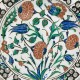 Plat en céramique d'Iznik - Turquie ottomane - Fin du XVIe siècle