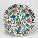 Plat en céramique d'Iznik - Turquie ottomane - Fin du XVIe siècle - VENDU