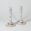 Rare pair of East India Company candlesticks from the Qianlong period 1735-1796
