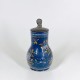 Small Nevers earthenware pitcher with Persian blue background - Seventheenth century