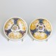 Marseille - Fauchier - Two lids decorated in yellow monochrome - Eighteenth century