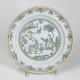 Marseille - Rare plate with polychrome Chinese decoration - Eighteenth century