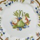 Nove di Bassano earthenware plate with fruit decoration - Eighteenth century