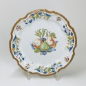 Nove di Bassano earthenware plate with fruit decoration - Eighteenth century - SOLD