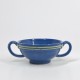 Earthenware bowl with blue background - Sixteenth - Seventeenth century