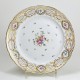 Bordeaux - Plate decorated with a bouquet of flowers - Eighteenth century