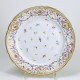 Bordeaux - Plate decorated with a seedling of flowers and garlands on the edge - Eighteenth century