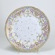 Bordeaux - Plate decorated with polychrome and gold garlands - Eighteenth century