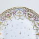 Bordeaux - Plate decorated with polychrome and gold garlands - Eighteenth century