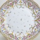 Bordeaux - Plate decorated with polychrome and gold garlands - Eighteenth century