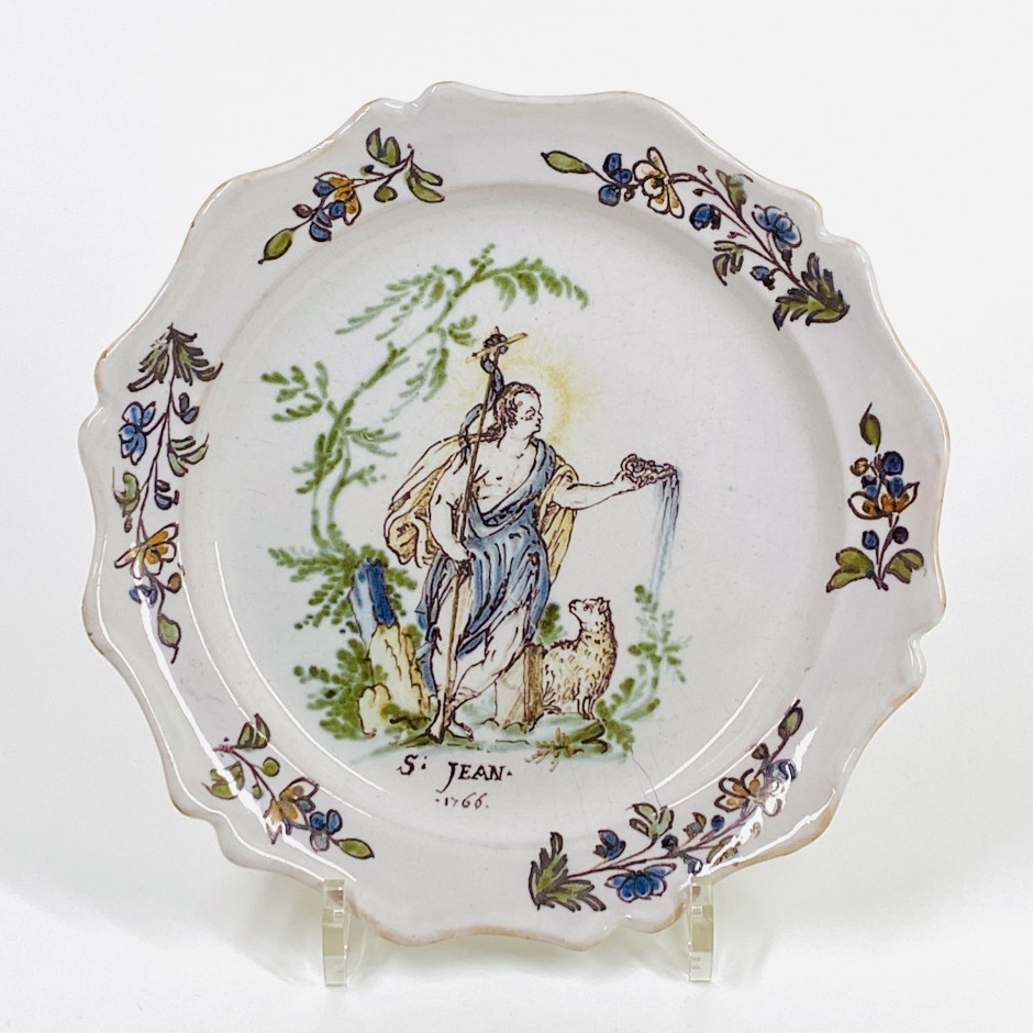 Lyon - Plate depicting Saint John - Eighteenth century