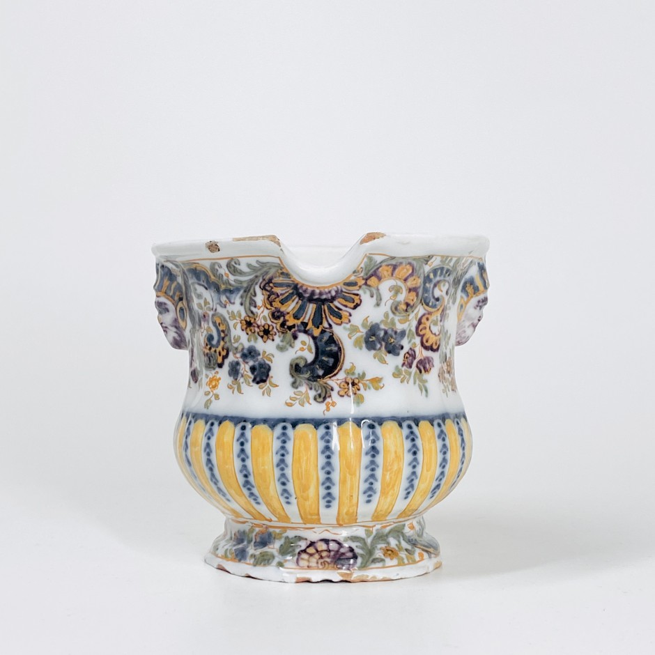 Marseille earthenware glass cooler - Eighteenth century