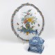 Polychrome Dutch Delft Plaque - Eighteenth century