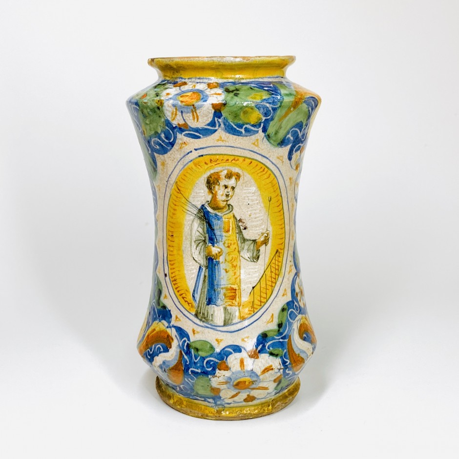 Albarello in Venetian majolica - Sisteenth century