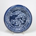 Nevers earthenware bowl with Persian blue background - Seventeenth century