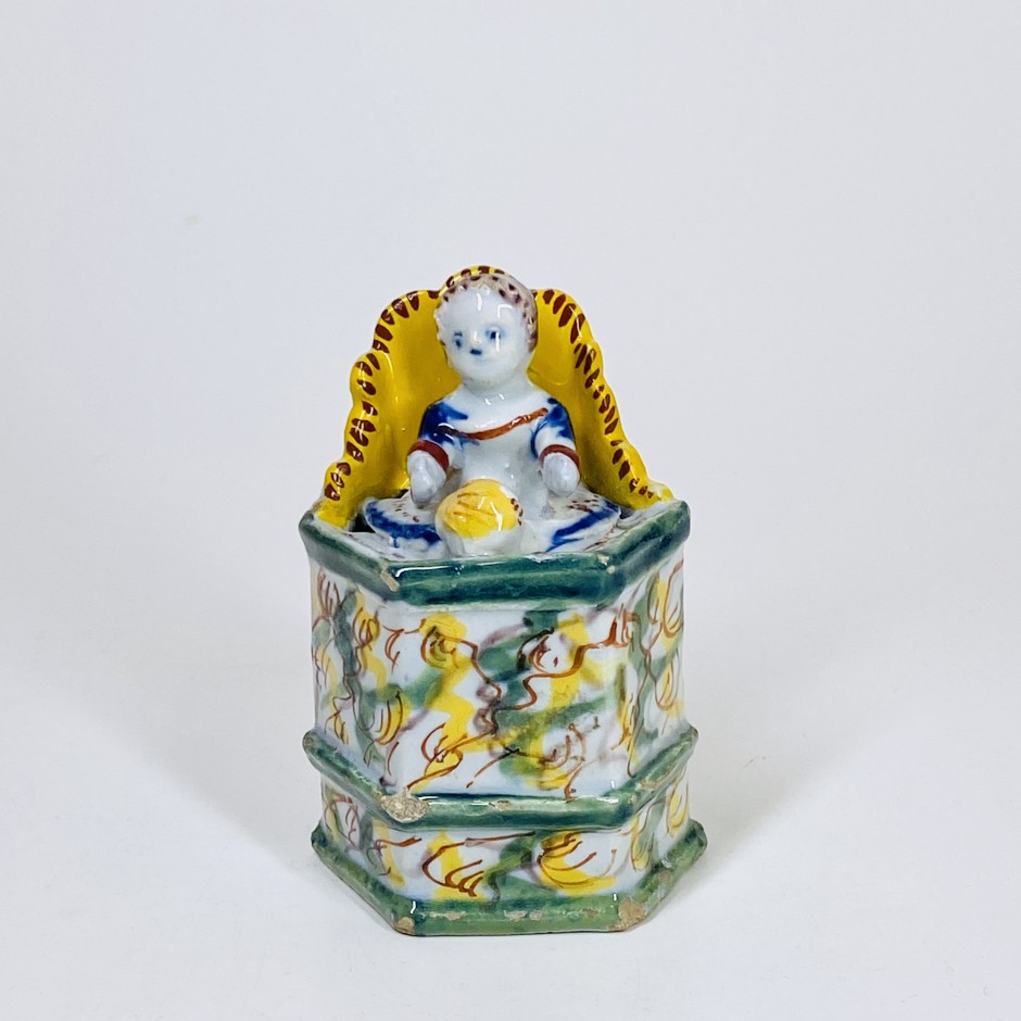 Delft earthenware statuette - Eighteenth century