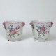 Marseille - Pair of glass buckets - Eighteenth century