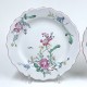 Pair of plates in Marseille earthenware, Robert factory - Eighteenth century