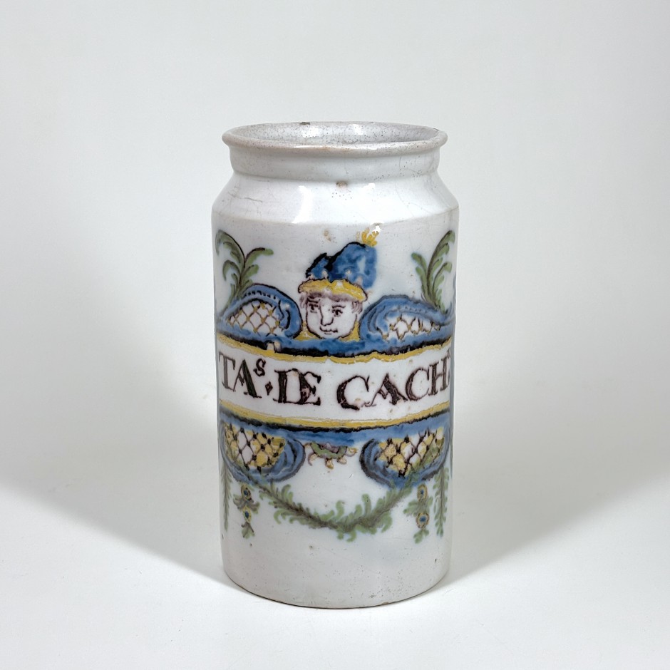 Bordeaux earthenware pharmacy jar - Eighteenth century