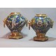 Venice - Pair of vases majolica - sixteenth Century