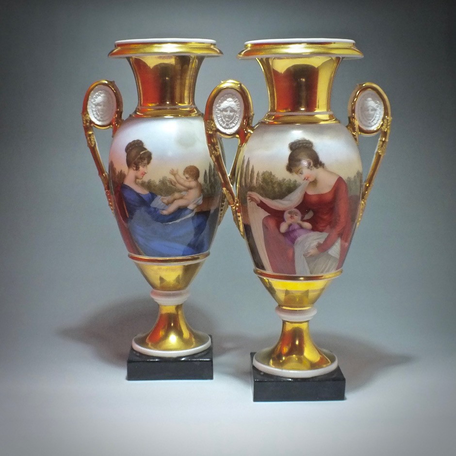 Paris - Paire de vases - Début du XIXe siècle - VENDU