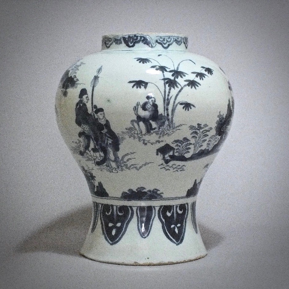 Delft - Potiche decor Chinese - End of the seventeenth century