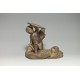 Pair of terracotta statuettes "Children Natural History» by Boizot.
