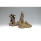 Pair of terracotta statuettes "Children Natural History» by Boizot.