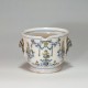 Moustiers - Rare glass refresher with decor Bérain polychrome - eighteenth century