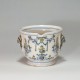 Moustiers - Rare rafraîchissoir à verre à décor Bérain polychrome - XVIIIe siècle