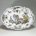 Lyon - Oval dish - eighteenth century - SOLD