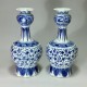 Delft - Pair of bottles - End of the seventeenth century