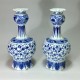 Delft - Pair of bottles - End of the seventeenth century