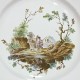 Marseille - landscape decoration plate - eighteenth century