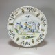 Marseille (attributed to the Leroy factory) - Rare plate Chinese - eighteenth century