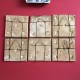 Rare set of 12 tiles faience Moustiers - Eighteenth century