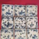 Rare set of 12 tiles faience Moustiers - Eighteenth century