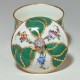 Pot à sucre en porcelaine de Vincennes - Sèvres à décor de rubans verts - XVIIIe siècle