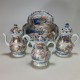 Chinese porcelain condiment set with Imari decoration - Eighteenth century