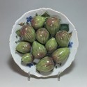 Assiette décorée de figues en trompe l'oeil – XVIIIe siècle - VENDU