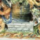 Fountain depicting Bacchus in majolica from Urbino, Patanazzi workshop circa 1580.