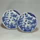 Delft - Pair of plates in the style of the Far East - early eighteenth century