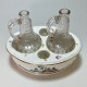 Frankenthal - Cruet set decorated with landscapes - 18th century