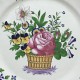 Les Islettes - Dupré period - Dish decorated with a flower basket - Early nineteenth century